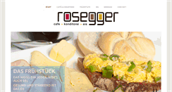 Desktop Screenshot of cafe-rosegger.at