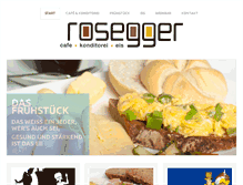 Tablet Screenshot of cafe-rosegger.at